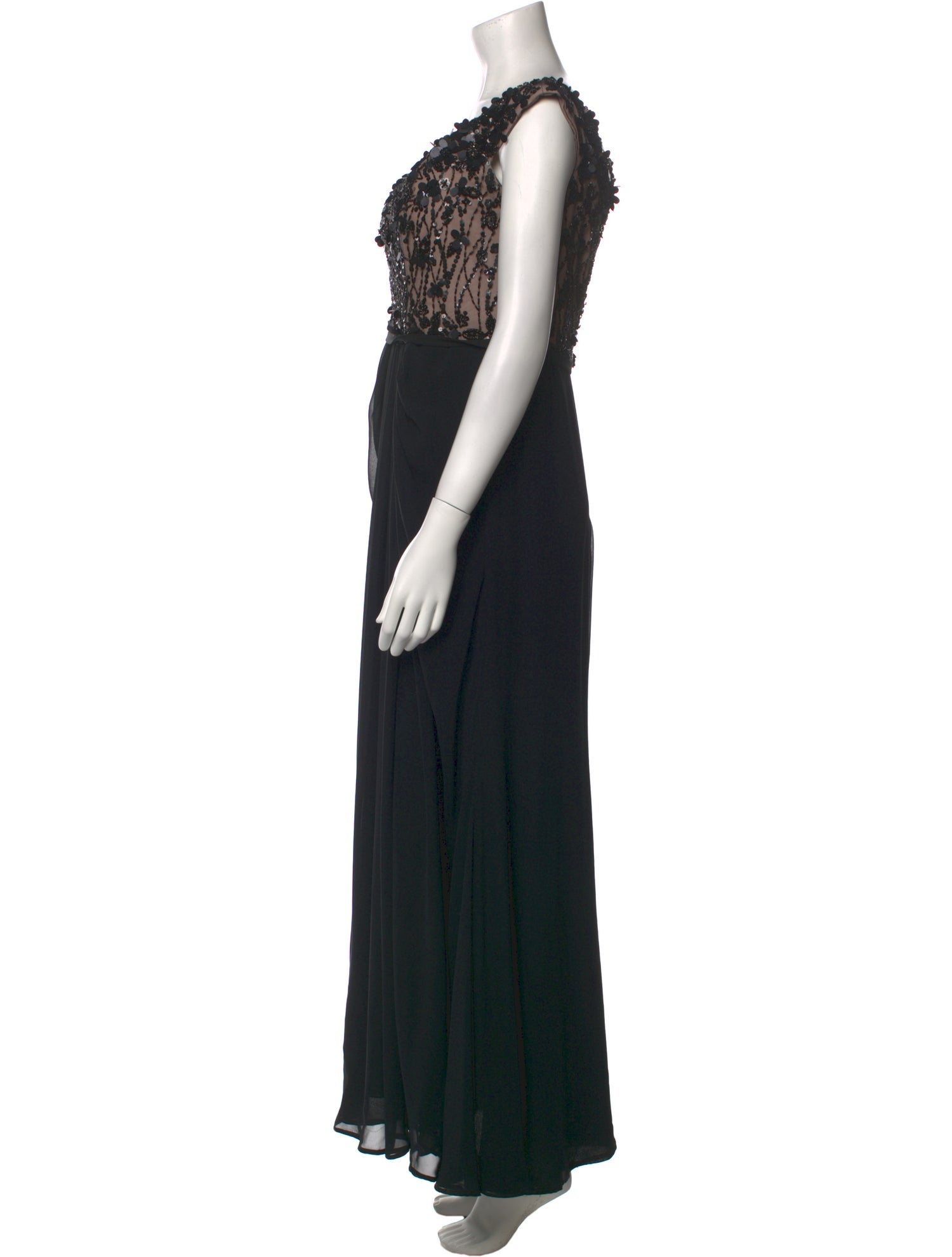 Pronovias V-Neck Long Dress